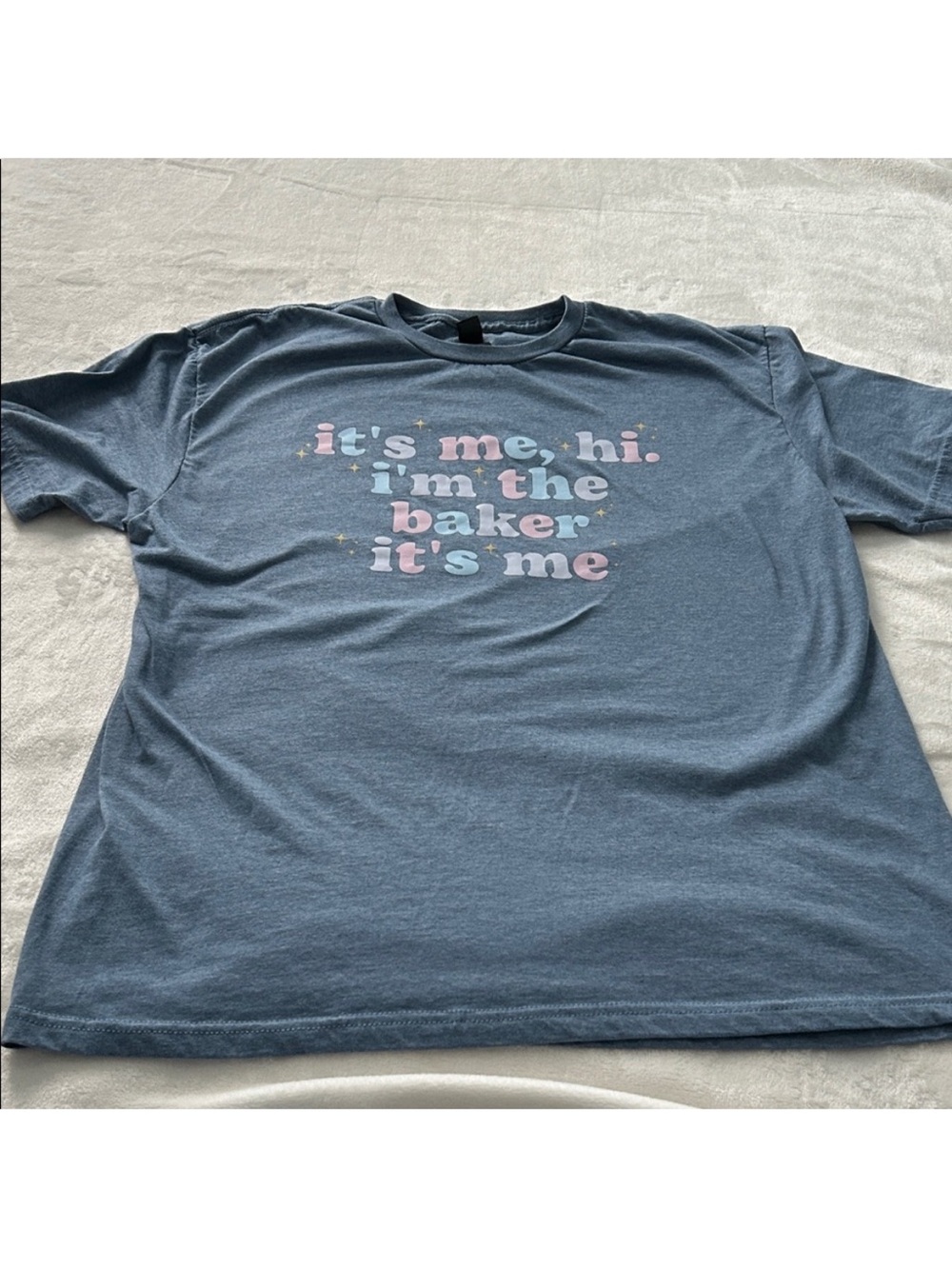 Taylor Swift reference Tee with Pastel Pink & Cream Graphic